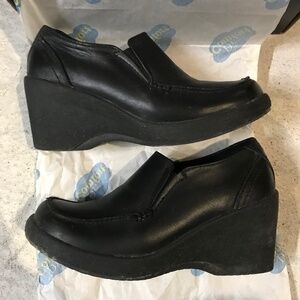 Call It Spring Women’s Platform Wedge Formal Shoes Size 6 Black Slip On